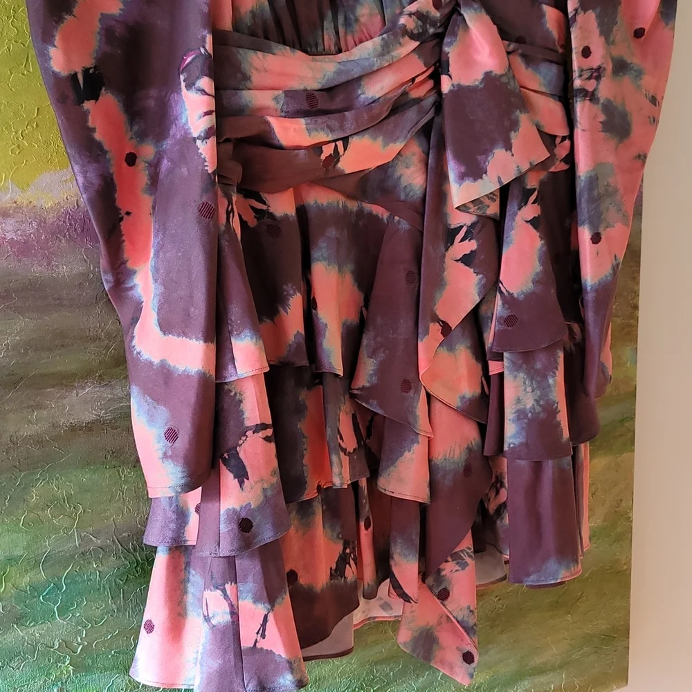 Ulla Johnson Semira Mini Dress Size 8 in Rosewood - Picture 3 of 12